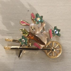 Kenneth Cole bunny brooch